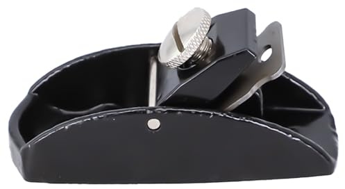 CashMuch Kleiner Handhobel für professionelle Holzbearbeitung, verstellbare Klinge zum Trimmen von Weichhölzern, 90 x 30 mm, Schwarz und Silber