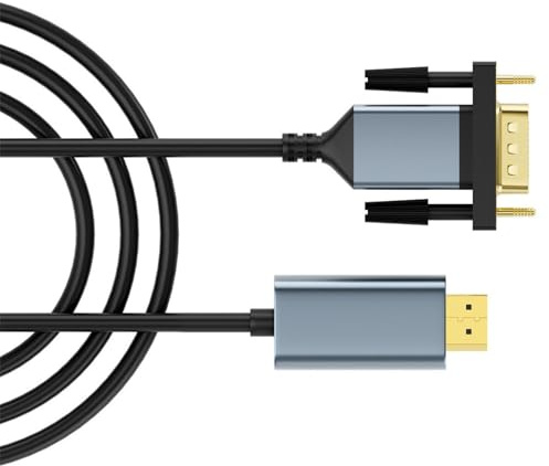 MURYE Câble DisplayPort vers VGA plaqué or 1080p @ 60 Hz directionnel vers VGA Display Cable mâle vers mâle pour ordinateur de bureau convertisseur