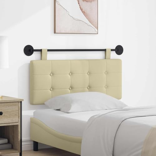 Teenpull Hängendes Kopfteil Kunstleder mit weicher Polsterung 110x55 cm, Wandmontage, abnehmbare Gurte, vielseitig als Rückenlehne für Schlafzimmer, Gästezimmer, Jugendzimmer, Hotel