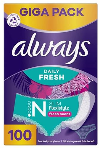 always Slipeinlage Flexistyle Slim Fresh Gigapack 100