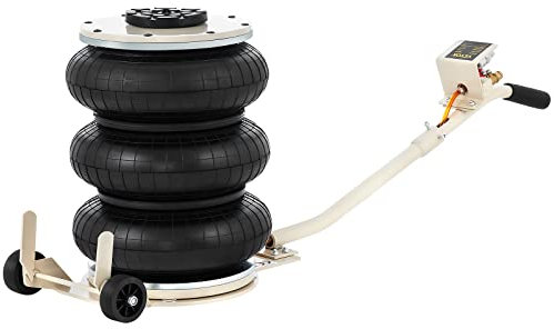 VEVOR Gato neumático para Coches, 5 toneladas Triple Bolsa Altura de elevación 16,5-40,6 cm, Gato Inflable para Coches Capacidad elevación Extremadamente rápida