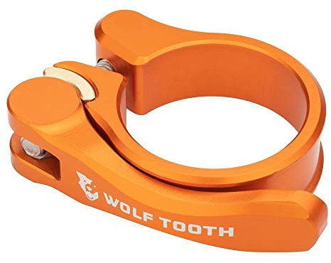 Wolfzahn QR Quick Release Seatpost Clamp - 29.8mm Orange