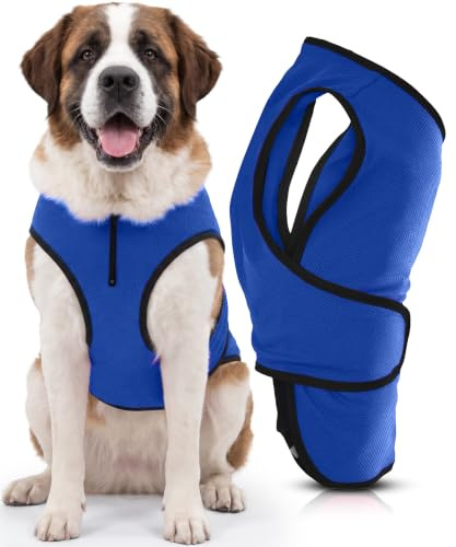 Hundemantel, Warnweste Hund & Hundekühlwesten – Leichte Jacke für Kleine Hunde, Reißverschluss, Für Spaziergänge & Draußen von Lautus Pets, XXL | kühljacke hund, Reißverschluss, für kleine Hunde, Spaziergänge und draußen