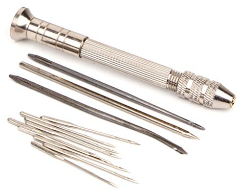 GDZTBS Ensemble D'aiguilles Alène à Coudre en Cuir, Kits D'Outils de RéParation de Chaussures, Outils de PoinçOn de Couture, Sets Et Kits de Couture pour Piquer, Coudre et Rainurer