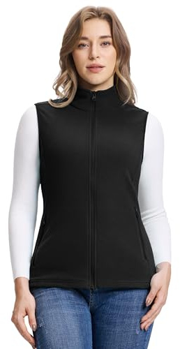 Outdoor Ventures Women's Fleece Gilet Ladies Lightweight Vest 160G | Bodywarmer, 4 Pockets, Full Zip, Microfleece, Stretch, Outerwear, Hiking, Camping, Travelling