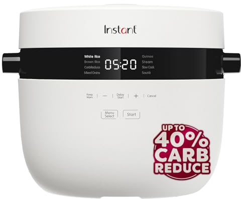 Instant Pot Electric Rice Cooker & Steamer, 5L (20 Cup) - With Dishwasher-Safe Non-Stick Cooking Pot, Stainless-steel Steamer Basket, Measuring Cup - With Slow Cooker & Sauté Functions