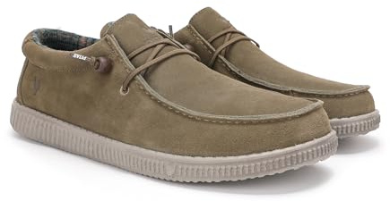 WALK IN PITAS | WALLABI WP150 | Mocassins pour Homme | Chaussures Bateau pour l'hiver | Baskets d'hiver | Sneakers | Botte d'hiver | Chaussure sans Lacets | Chaussure Walkinpitas | Kaki 44