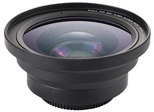 asdfs Macro Professionale 37Mm + 72Mm Obiettivo Grandangolare 0.39X Full HD per Videocamera 4K