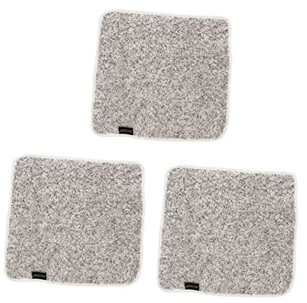 GLEAVI 3pcs Bamboo Charcoal Fiber Towel Super Absorbent Face Body Skin-friendly Breathable Easy to Wash