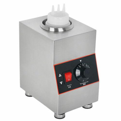 TAPMING Soßenwärmer Saucen-Flaschenwärmer mit Quetschflaschen 30-85 °C Saucenheizung Schokolade Käse Karamell Soßenspender 80W