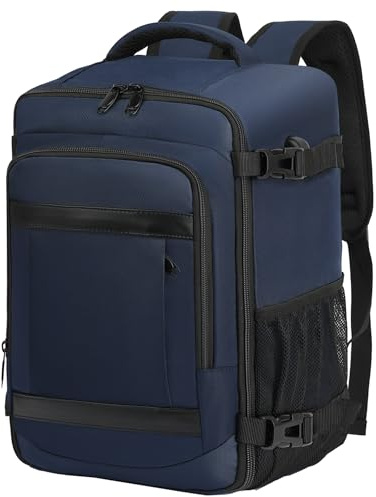 KLOSTAIN Zaino Ryanair 40x20x25 Zaino da Viaggio Aereo Bagaglio a Mano 20L Borsa da Cabina per Uomo e Donna Zaino da Viaggio Lavoro e Scuola Trekking, Blu profondo