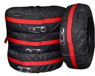 Juego de 4 fundas para neumáticos de repuesto para coche, de 13 a 23 pulgadas, impermeables, a prueba de polvo, protección de ruedas de automóvil, bolsas de almacenamiento universales para neumáticos