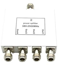 CAYUND 1 PZ 380-2500 MHz Divisore di Potenza 4 Vie N Femmina Antenna Divisore di Potenza
