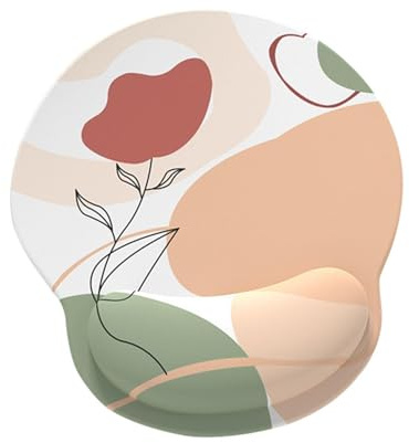 Tapis de souris Motif Rose 1 Pièce, Poignet Antidérapant, en Caoutchouc pour Femme
