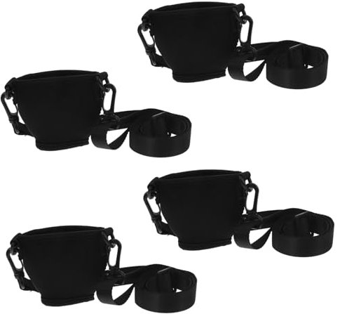 Cabilock 4juegos Soporte Vin Aislante Portavasos Correas Ajustables Funda Neopreno Fácil Almacenamiento