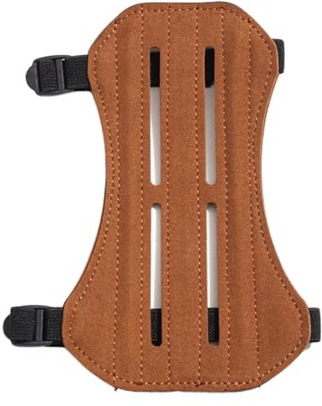 Armschützer für Bogenschießen, Mittelalterliche Handgelenk Arm Armschiene, Bogenschießen Unterarmschutz mit Klettverschluss für Compoundbogen, Traditionellen Bogen