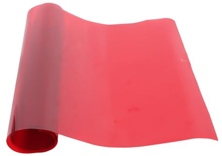 Feuille de Film Couleur Pet Rouge, Légère, Portable, Lumière | Transmittance Élevée, Bord de Coupe Net, pour Éclairage Photo et Studio, Filtre Gélatine