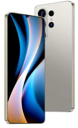 DEMANN GMBH Unlock phone, 5.0-inch screen, 2GB RAM+16GB ROM/TF 128GB, 2MP+2MP dual cameras, support 4G LTE FDD TDD, dual SIM cards, suitable for beginners. (beige)