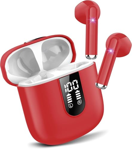 Jesebang Casque Bluetooth, écouteurs stéréo HiFi avec Son Surround 5.4, 4 micros HD, Mini Casque Bluetooth étanche IP7