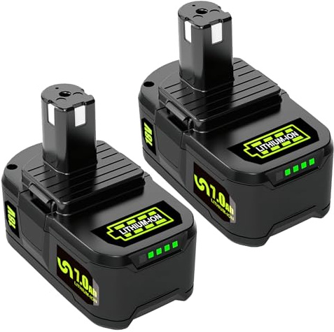 2X 18V 7Ah DREAMDASH Batterie Ersatzakku für Ryobi ONE Akku RB18L50 RB18L40