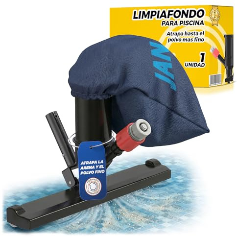 Limpiafondos Manual para Piscinas Pequeñas y Jacuzzi con Bolsa Filtrante de Malla Ultra Fina - Atrapa Polvo y Arena, Filtro de Recambio Universal de Alta Densidad para Partículas Pequeñas