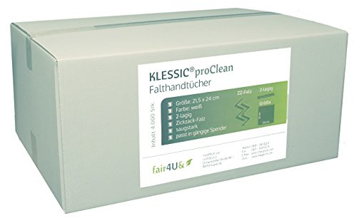 KLESSIC® proCLEAN Papierhandtuch 4000 Blatt, 21 x 24 cm