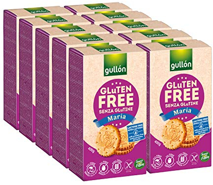 Gullón - Galleta María Sin Gluten, 4000 g, Pack de 10
