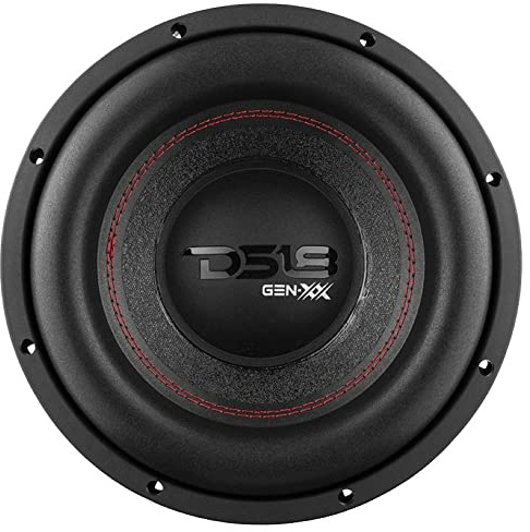 KIT Set FÜR DS18 GEN-XX10.4DHE 1 Subwoofer 25 cm 250 mm 10, 500 Watt rms und 1000 Watt max, DVC, Doppelspule 4 + 4 Ohm, Doppelmagnet, für Auto oder im Lautsprecher, 1 Stück