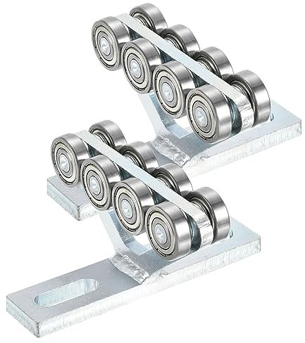 PATIKIL 2 Pack Elektrische Hebebühne mit 8 Räder Rolle Strebenwagen Trägerwagen Montage zur Verwendung mit 1-5/8 Breit und All 1-5/8 Höhere Strebenkanäle Legierung Stahl