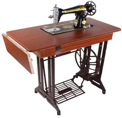 UNbit Sewing Machine Nähmaschine Nähtisch, altmodische Nähmaschine, Stickmaschine, traditioneller Nähmaschinentisch, Elterngeschenk, blau und schwarz WEWYQSJXBXF-4129(Color:B,Size:)