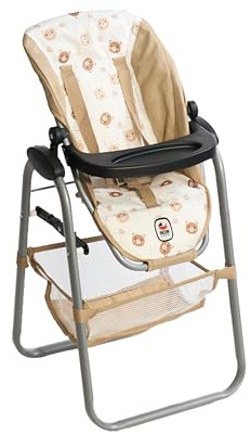 Bayer Chic 2000 - Seggiolone per bambole per bambini dai 3 agli 8 anni, Seggiolone per bambole, Mobili per bambole, Accessori per bambole, Orsetti Beige