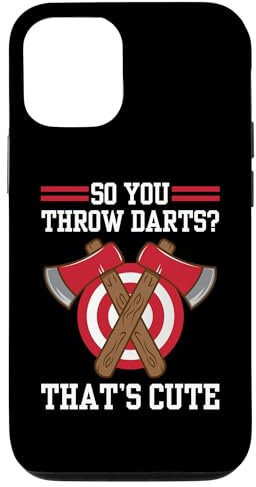 iPhone 13 Pro Axe Throwing Art For Men Women Dart Ax Thrower Hatchet Case