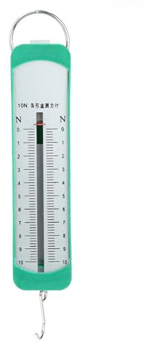 Telituny Taschenfederwaage 1kg, Federkraftmesser mit Haken, 10N Newtonmeter | Panel Federwaage Hängewaage Dynamometer, für Kraftmessung, Labor, Unterricht und technische Demonstrationen