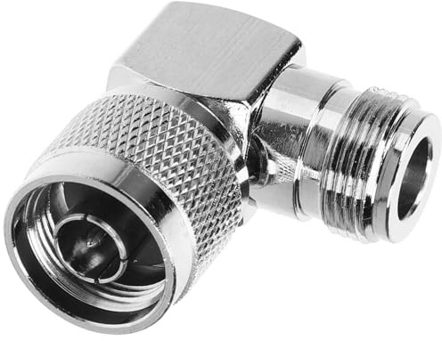 BESPORTBLE Adattatore Coassiale Connettore N Maschio Femmina a 90 Gradi Metallo Leggero Alte Prestazioni per Cavo Coassiale per Antenne e Segnale Telefonico