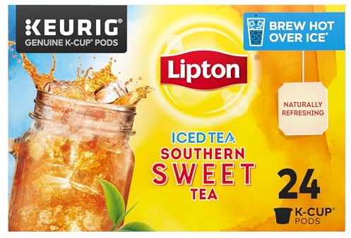 Lipton Iced Tea K-Cups, Southern Sweet Black Tea, 24 Total K-Cup Pods