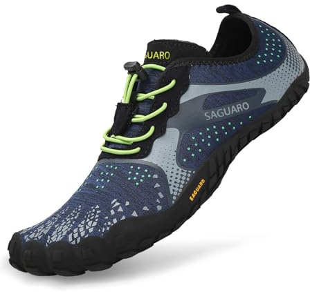 SAGUARO Unisex barfotaskor, snabbtorkande barfotaskor, badskor, löparskor, för utomhus, sport, minimalistiska, 47 EU