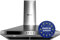 Wiggo WE-E543R(XB) - Camino a muro Cappa da cucina - 50cm - Acciaio inossidabile