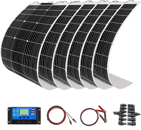 Módulo solar de silicio monocristalino de 200w + controlador 20ausb red al aire libre Autocaravana Autocaravana 2 * 100W 18v kit de carga de batería automotriz (200)