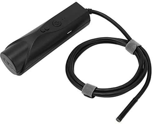 Dual Kameras Endoskopkamera, 5,5 mm WLAN Endoskop für Kfz Inspektionen mit 6 LED Leuchten, 1080P Dual Lens Wireless Endoskopkamera IP67 für Kanalisation (1m)