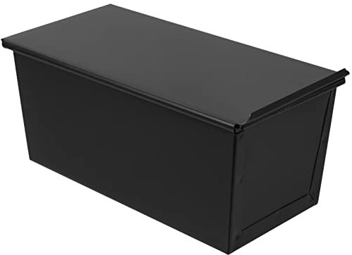 Moule à pain Pullman avec couvercle anti-adhésif rectangulaire en acier au carbone pour la maison, la cuisine, le four