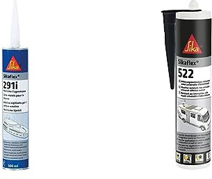 Sika – Dichtstoff – Sikaflex-291i Schwarz – ideal für den Marinebereich & 522 Caravan schwarz 300ml STP universeller Klebstoff, Dichtstoff, UV