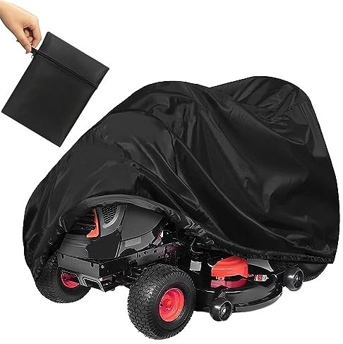 PRELGOSP Copri Tagliaerba per Esterno, Telo Copri Rasaerba Impermeabile 210d Oxford, Coperturaper Tosaerba Trattorino, Antipolvere Resistente ai Raggi UV,177x110x110cm