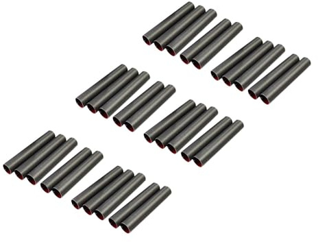 rukauf Schaumrollen-Formen KLEIN (8 cm x 1,3cm) Antihaft-beschichtet Teflon Traditionelle Backform Schillerlockenform Gerade Röhrchen Spritztüllen Sahnerollen (30)