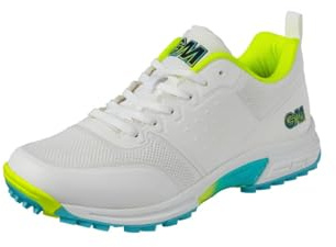 Gunn & Moore Unisex Aion Kricket-Schuh, Weiß Fluro Gelb Blau, 49 EU