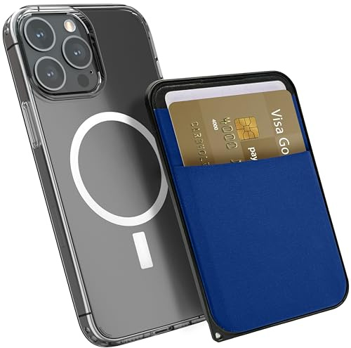 MyGadget Magnetische Magsafe Wallet - Kunstleder mit 2X Kartenfächern - kompatibel mit Apple iPhone 16 | 15 | 14 | 13 | 12 Series - Schwarz