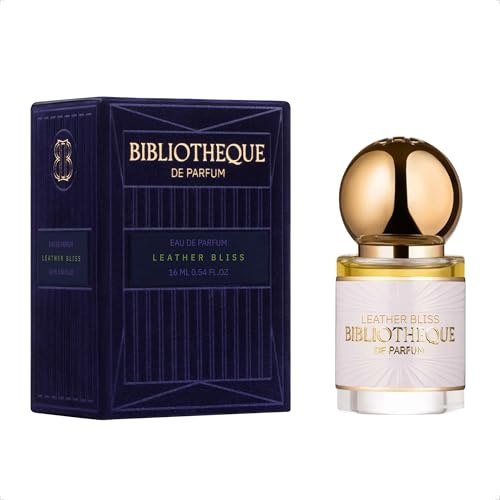 Bibliotheque de Parfum Leather Bliss Eau de Parfum für Frauen, 16 mL | Lederduft, langanhaltendes Damenparfüm mit Noten von Tomatenblättern, Sandelholz, Moschus und Vanille
