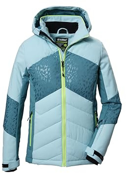 killtec Niñas Chaqueta de esquí/chaqueta funcional con capucha y protección contra la nieve KSW 342 GRLS SKI QLTD JCKT, mint, 176, 42075-000