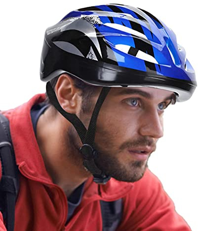 Teksome Caschi da Bici per Adulti, caschi da Bici Leggeri per Adulti e Bambini, per Uomini e Donne, pendolari, Bici, Skate, Scooter, e Pattinaggio Inclinato, Ammortizzante, Altamente