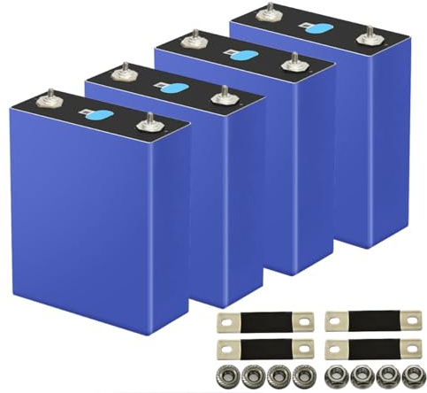 3.2V 280Ah LiFePO4 Batterie Zellen EVE Lithium Batterie Eisen Phosphat Tiefzyklus Batterie, Stromversorgung für Wohnmobil, Boot, Golfwagen, Motor, USV, Off Grid, Solarsysteme