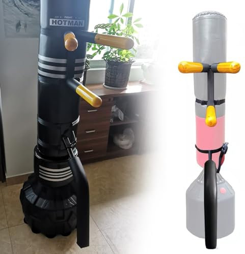 Oracra Wing Chun Attrappe Tragbarer Flügelbummentrainer für Sandsack, Home Kung Fu Training Geräte -Übungswerkzeug, Sport Frühlingsmann Stapel, Tai Chi Stärke -Gerät